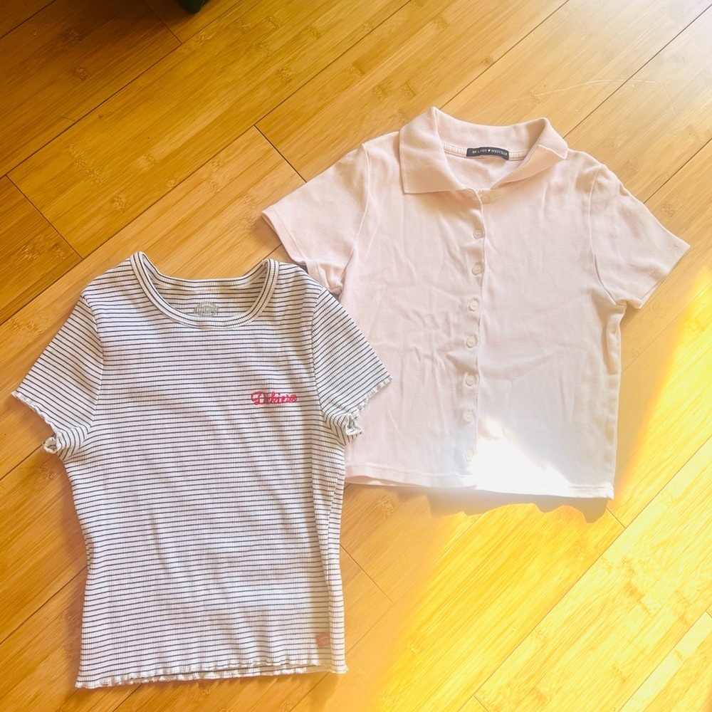 Brandy Melville Cropped Shirts Size Small
